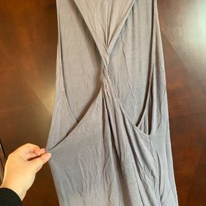 Twist back tunic tank